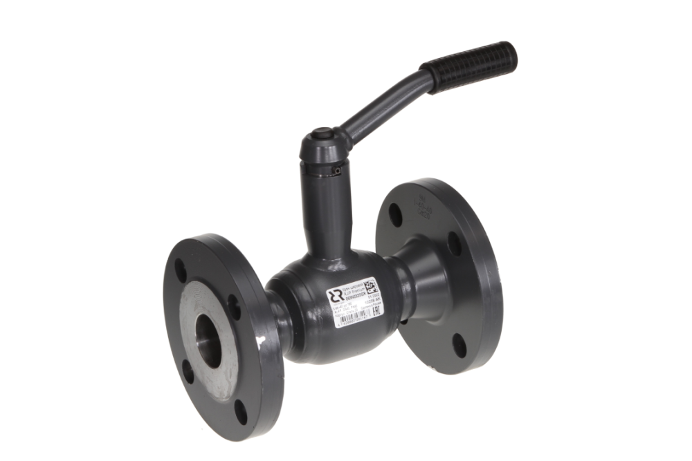 Шаровой кран RJIP Premium FF DN32 PN40, фланцевый, с рукояткой, стандартный проход. Тмакс=200С