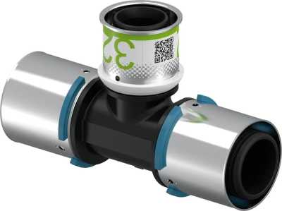 UPONOR S-PRESS ТРОЙНИК РЕДУКЦИОННЫЙ КОМПОЗИЦИОННЫЙ PPSU 40-32-40 '5И