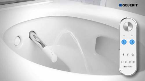 Подвесной унитаз-биде AquaClean Mera Classic: Керамический унитаз: белый / KeraTect, Декоративная панель: белый, Geberit