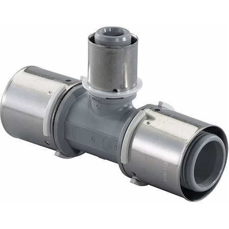 UPONOR S-PRESS ТРОЙНИК РЕДУКЦИОННЫЙ КОМПОЗИЦИОННЫЙ PPSU 75-40-75 '1У