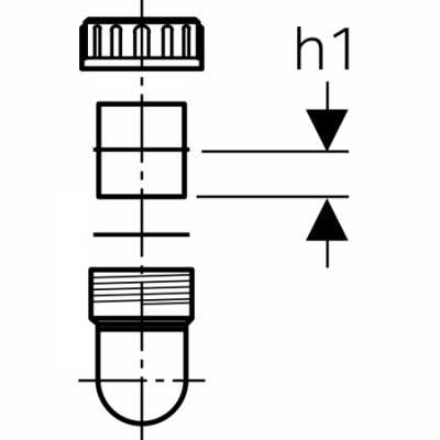 Geberit сифон с фланцевой втулкой, d 110 мм