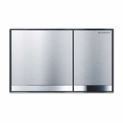 Смывная клавиша Geberit Sigma60, двойной смыв, декоративный комплект: хромированные, полированные, с легкоочищаемой поверхностью, глянцевый хром