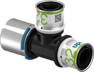 UPONOR S-PRESS ТРОЙНИК РЕДУКЦИОННЫЙ КОМПОЗИЦИОННЫЙ PPSU 40-32-32 '5С