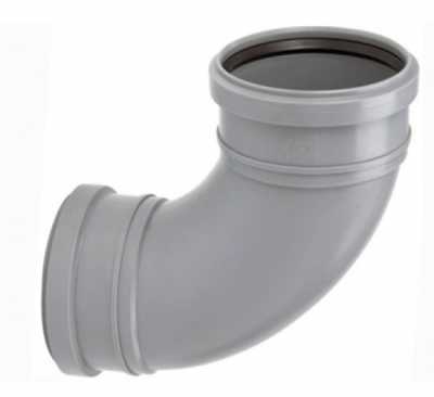 UPONOR ОТВОД КАНАЛИЗАЦИОННЫЙ ДВУХРАСТРУБНЫЙ УДЛИНЕННЫЙ Д.110ММ 88,5ГР СЕРЫЙ '15C