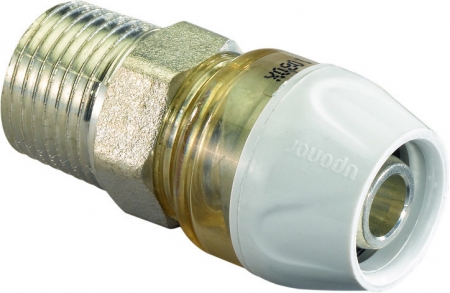 UPONOR RTM ШТУЦЕР С НАРУЖНОЙ РЕЗЬБОЙ ЛАТУНЬ 16-1/2"НР '48А
