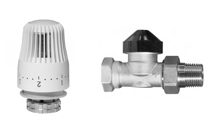 Комплект: 013G7016R_клапан терморегулирующий TR-N DN 20 PN 10, Т=120 °С, прямой, никелированный, с внутренней резьбой; 013G7084R_Термостатический элемент TR 84, жидкостной датчик, для установки на клапаны TR-N и TR-G c присоединительной резьбой М30×1,5, Р