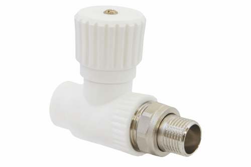 Вентиль PPR радиаторный прямой 20 х 1/2" (Lammin) 100/10