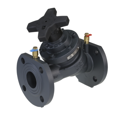 Ручной балансировочный клапан MNF-R DN150 PN16, Kvs=400.8 м³/ч, Tmax=150 °С, фланцевый, корпус-чугун, Ридан