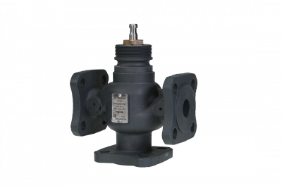 Трехходовой регулирующий клапан VF-3R DN 15 PN 16, Kvs 4 м³/ч, фланцевый, корпус-чугун, Ридан
