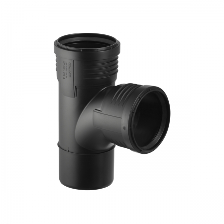 Тройник со смещенным впуском Geberit Silent-PP 87,5°: d=90мм, d1=90мм