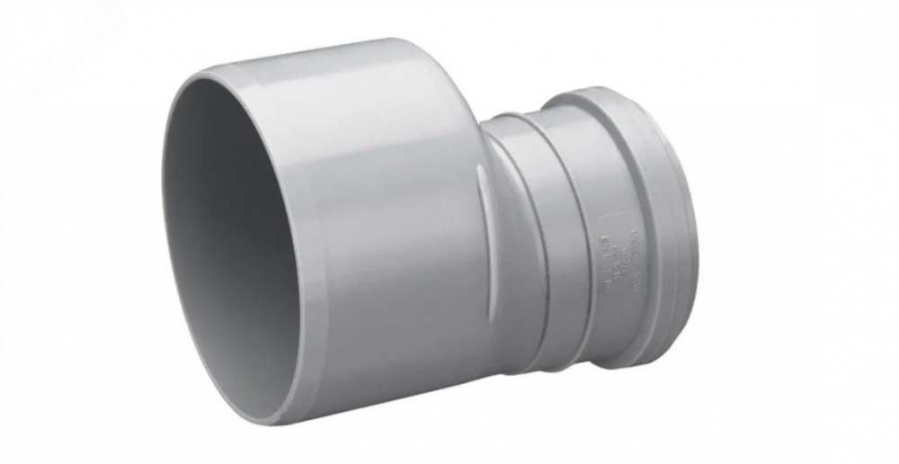UPONOR ПЕРЕХОД КАНАЛИЗАЦИОННЫЙ ОДНОРАСТРУБНЫЙ, КОРОТКИЙ Д.110/50ММ СЕРЫЙ '20C