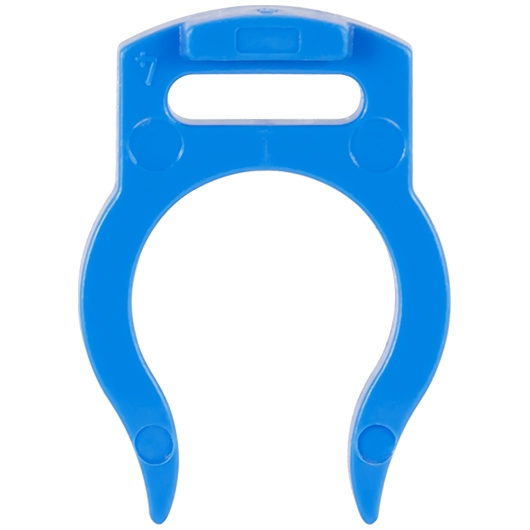 № 9  WA-LC0004BU-1, 1/4 TUBE АБ-ФИКСАТОР- фиксатор трубки в фитинге, синий