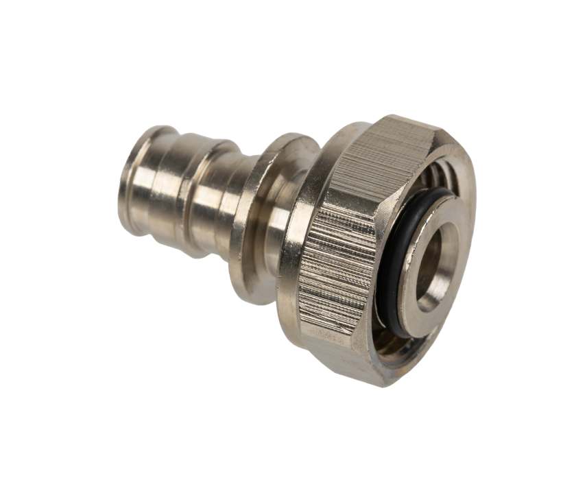 USYSTEMS штуцер с накидной гайкой латунный для труб PE-Xa 25-G3/4"НГ Евроконус, тип 2 '40С