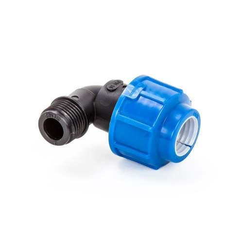 Отвод компрессионный для ПНД труб НР  32 x 1/2" (Lammin) 210/15