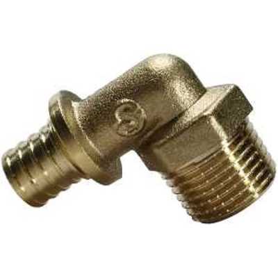 Угольник с переходом на НР латунь 20(2,8)*1/2" СИНИКОН