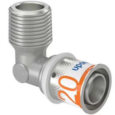 UPONOR S-PRESS PLUS УГОЛЬНИК С НАРУЖНОЙ РЕЗЬБОЙ 20-R1/2"НР '10И
