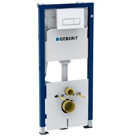Инсталляция Geberit Duofix для подвесного унитаза, 112 см, со смывным бачком скрытого монтажа Delta 12 см, смывная клавиша Delta51
