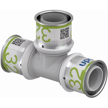 UPONOR S-PRESS PLUS ТРОЙНИК РАВНОПРОХОДНОЙ КОМПОЗИЦИОННЫЙ PPSU 32-32-32 '5И
