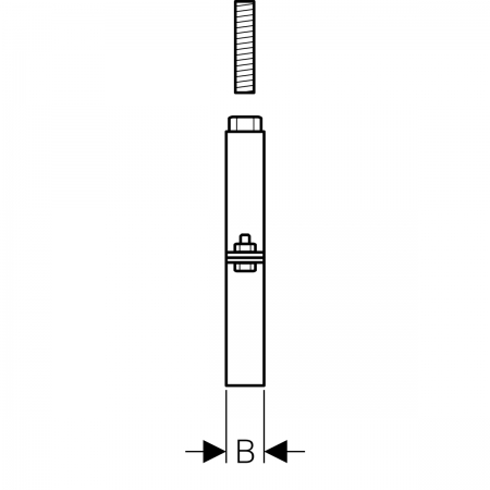 Хомут Pluvia с муфтой M16: 14.8x3см, di=250мм, DN=250, Geberit