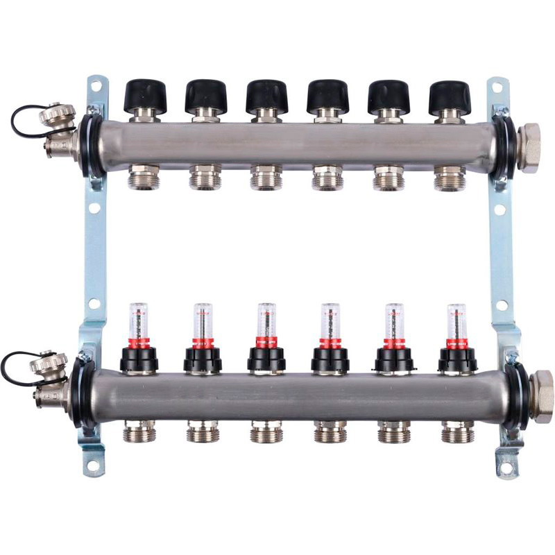 UPONOR SMART S КОЛЛЕКТОР С КЛАПАНАМИ СТАЛЬНОЙ, ВЫХОДЫ 3X3/4" ЕВРОКОНУС '1И