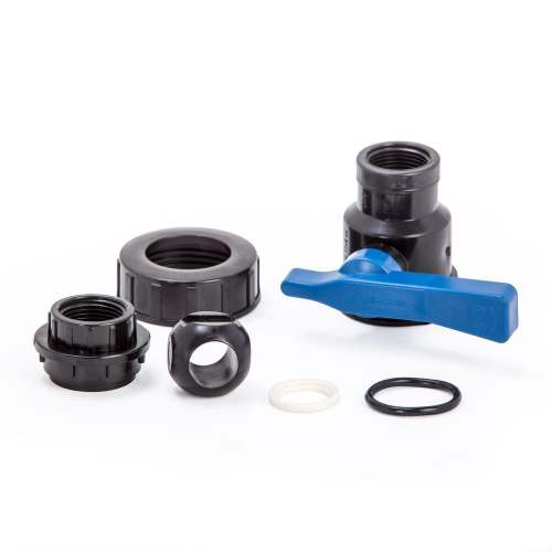 Кран для ПНД труб НВ  3/4" (Lammin) 180/10