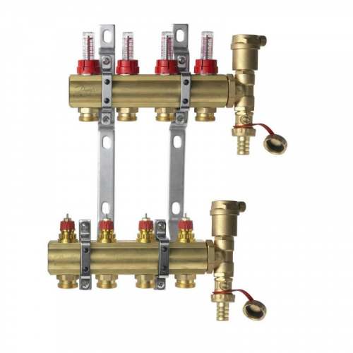 FHF-4F set комплект коллекторов с кронштейном и концевой секцией