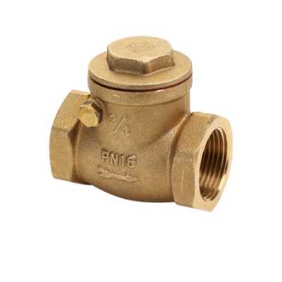 Горизонтальный латунный обратный клапан MVI 1/2" PN16