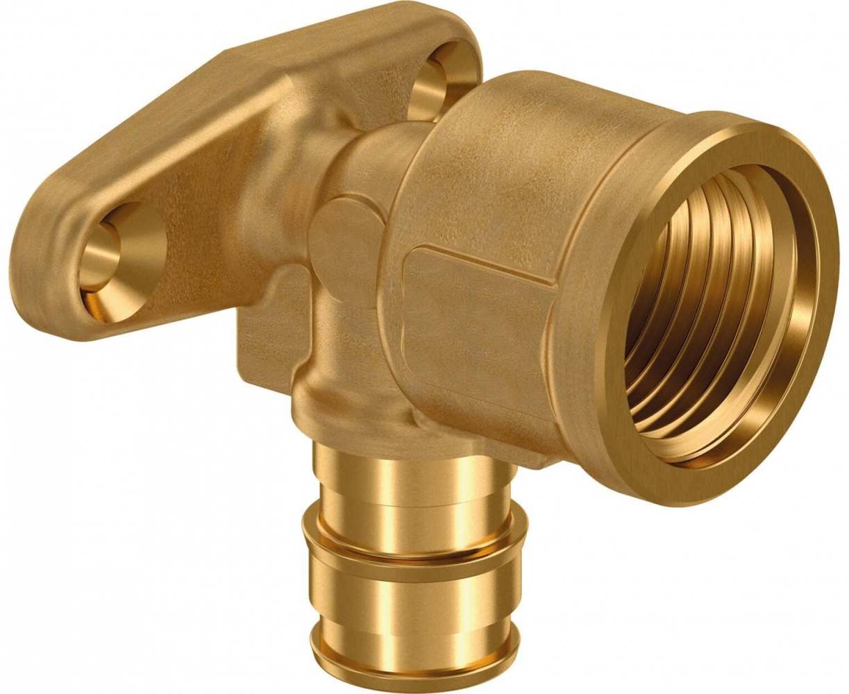 Usystems водорозетка Smart Aqua латунная для труб PE-Xa 20-Rp1/2"ВР L=43мм, тип 1 '40Ф