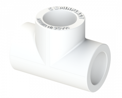 Переходной тройник PP Dу 110x90x110 - белый, SPL-EmirPlast