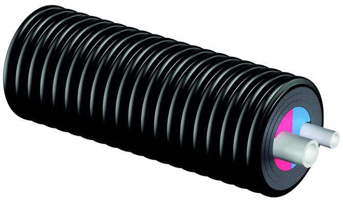 UPONOR ECOFLEX AQUA TWIN ТРУБА 50X6,9-40X5,5/200 PN10 БУХТА 100М '1C