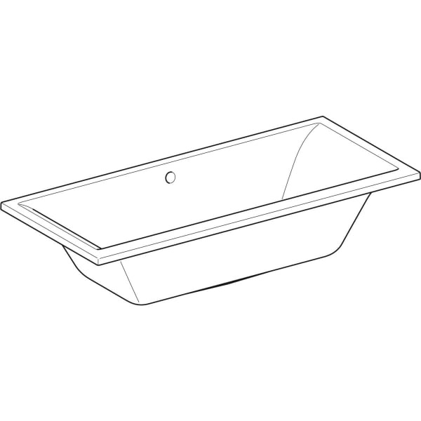 Прямоугольная ванна Geberit Renova Plan Duo: L=180см, B=80см