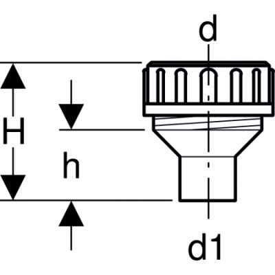 Geberit переходник из ПВХ с гайкой из ПНД, d 56 x 50 мм