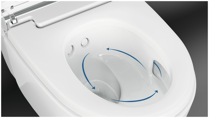 Подвесной унитаз-биде AquaClean Mera Comfort: Керамический унитаз: белый / KeraTect, Декоративная панель: белый, Geberit