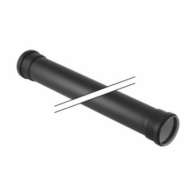 Труба Geberit Silent-PP с двумя раструбными муфтами: d=125мм, L=200см