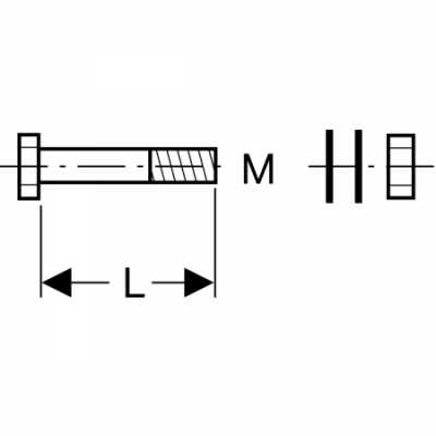 Комплект болтов PE: d=90–125мм, Geberit