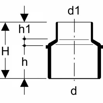 Переход концентрический Silent-db20: d=110мм, d1=90мм, Geberit