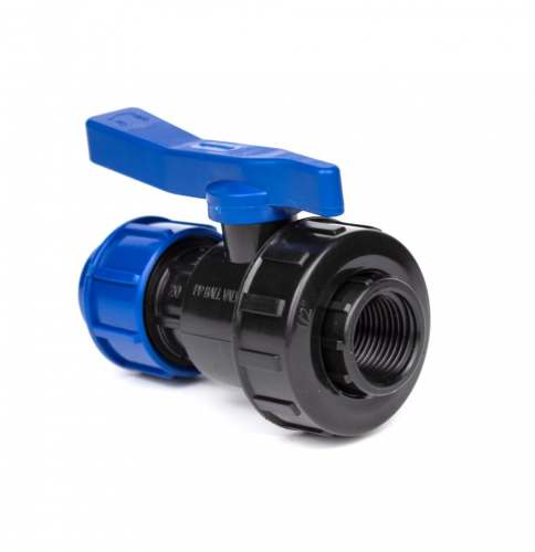 Кран компрессионный для ПНД труб ВР 25 x 3/4" (Lammin) 120/10