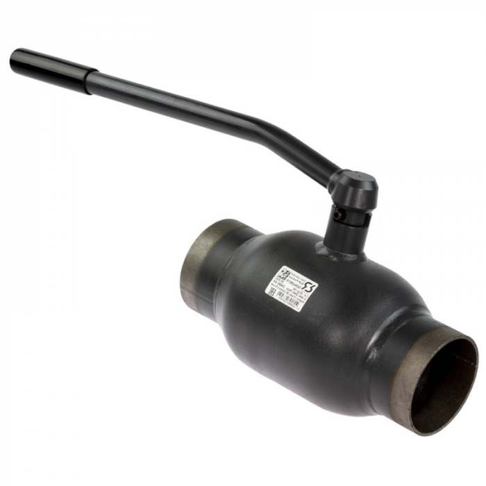 Шаровой кран RJIP Premium WW DN 25 PN 40  Т= 200 °С, приварной, стандартный проход, с рукояткой, корпус-углеродистая сталь, Ридан