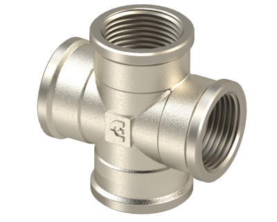 Крестовина 1'' - Никелированный