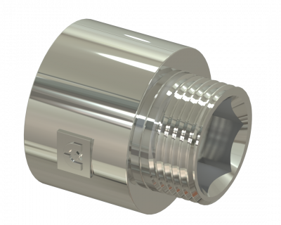 Удлинитель ВР/НР 1/2'' - L30 - Хромированный