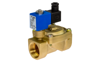 Клапан электромагнитный EV220R, G 1 1/4, нормально закрытый, 0,5-12 бар, с катушкой 230 В, 50 Гц, NBR, Ридан