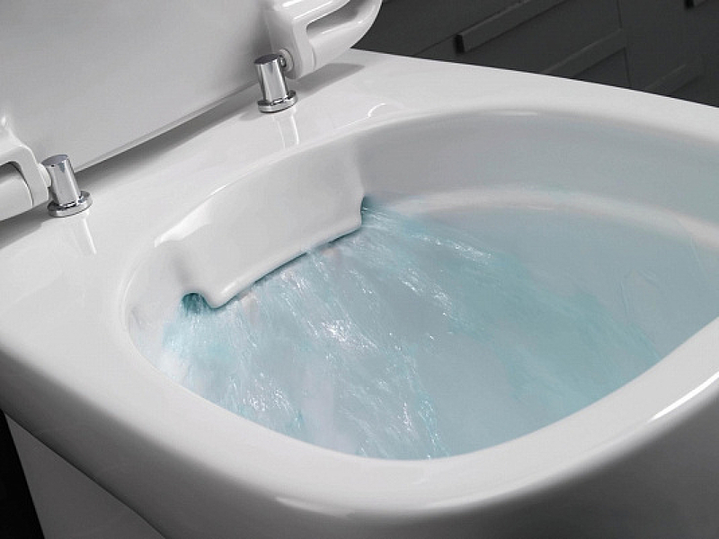 Подвесной унитаз вертикальный смыв Geberit myDay, закрытая форма, Rimfree: T=54см, Белый / Специальное керамическое покрытие KeraTect