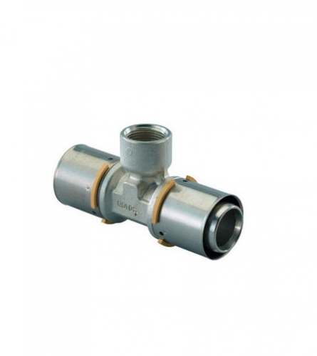 UPONOR S-PRESS ТРОЙНИК С ВНУТРЕННЕЙ РЕЗЬБОЙ ЛАТУННЫЙ 40-RP3/4"ВР-40 '5C