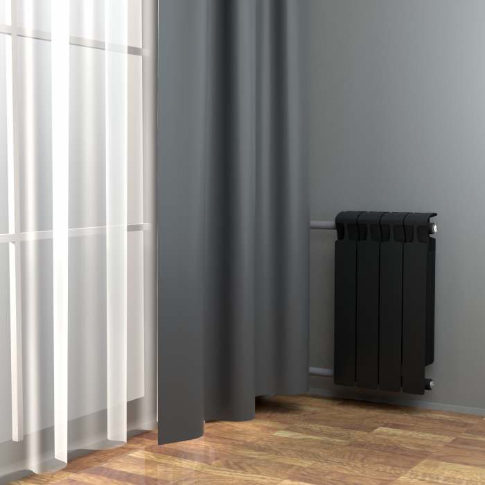Радиатор биметаллический Rifar Monolit 3/4 350/8 RAL9005
