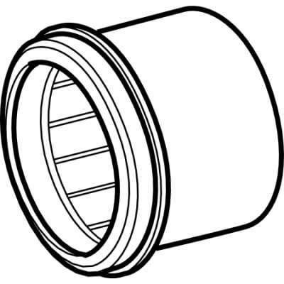 Переходная муфта PE: d1=90мм, d2=110мм, Geberit