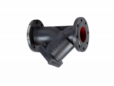 Фильтр сетчатый с пробкой ФСФ DN 125 PN 16, Т= 200 °С, фланцевый, корпус-чугун, Ридан