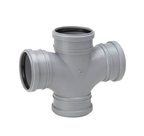 UPONOR КРЕСТОВИНА КАНАЛИЗАЦИОННАЯ РАСТРУБНАЯ Д.110/110ММ 88,5ГР. СЕРАЯ '5И