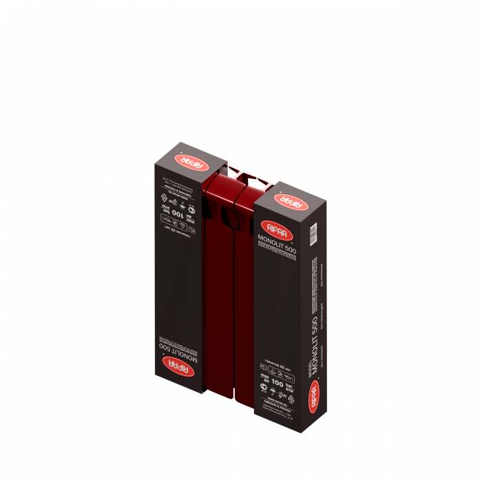 Радиатор биметаллический Rifar Monolit 3/4 500/4 Бордо