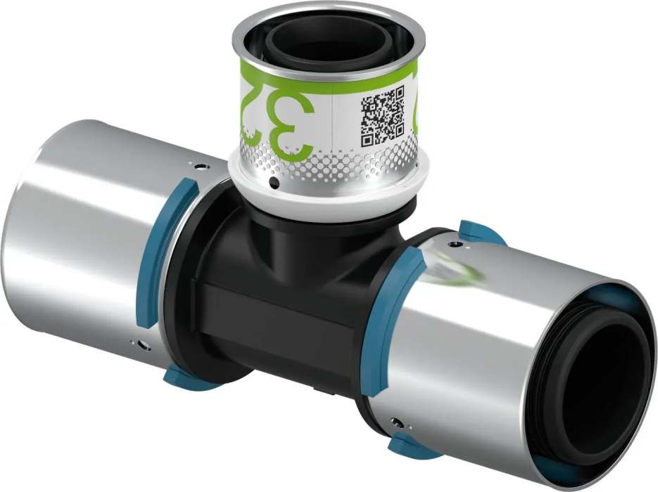 UPONOR S-PRESS ТРОЙНИК РЕДУКЦИОННЫЙ КОМПОЗИЦИОННЫЙ PPSU 40-32-40 '5И