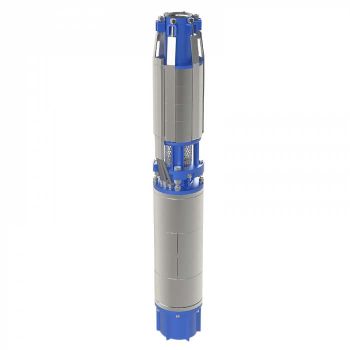 Насос скважинный центробежный CRS 10-160/1 нро, 3x380 В, 50 Гц, ном мощность 30 кВт, присоед к напор трубопроводу фланцевое DN150, ном подача 160 м³/ч, ном напор 20 м, обсадная труба dвн ≥ 250 мм, Ливнынасос